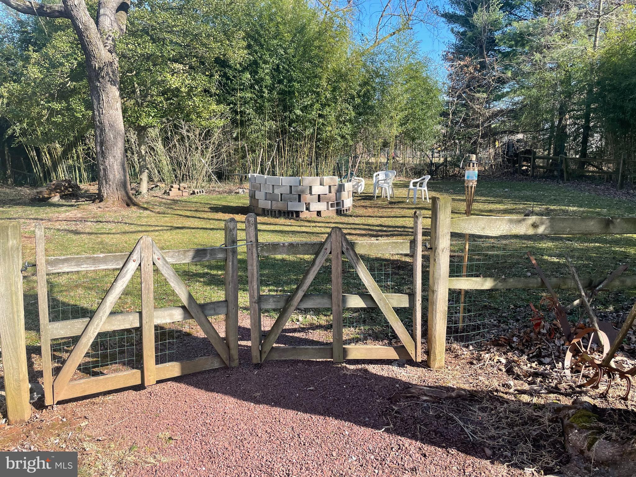 1017 Lavera Road Warminster, PA 18974 - Photo 46 of 56 fence to fire pit
