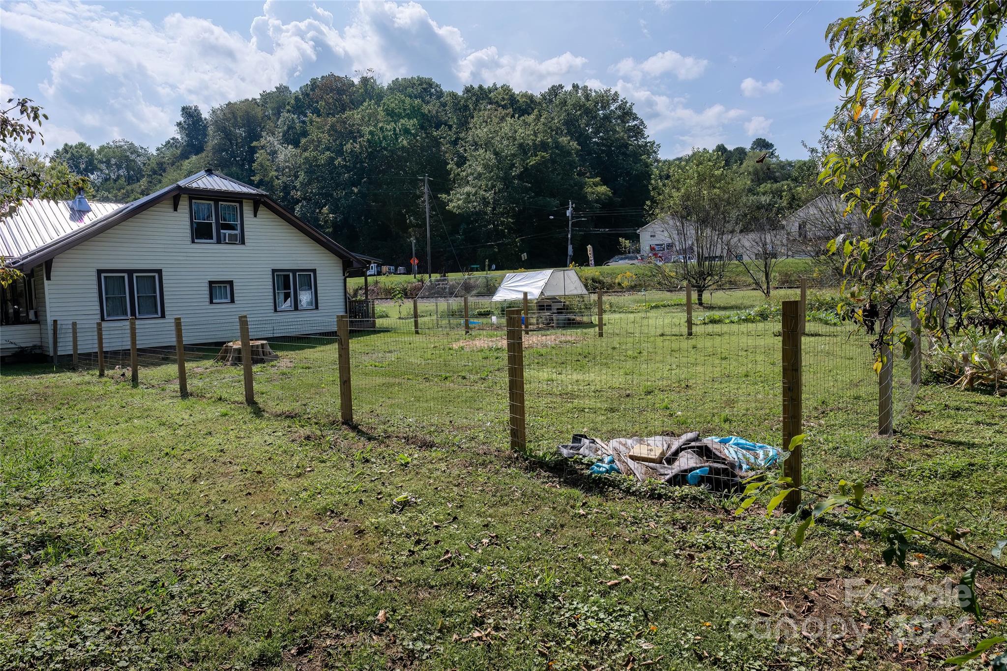 3786 Broad Street Clyde, NC 28721 - Photo 42 of 48 a view of a house with backyard and a tree
