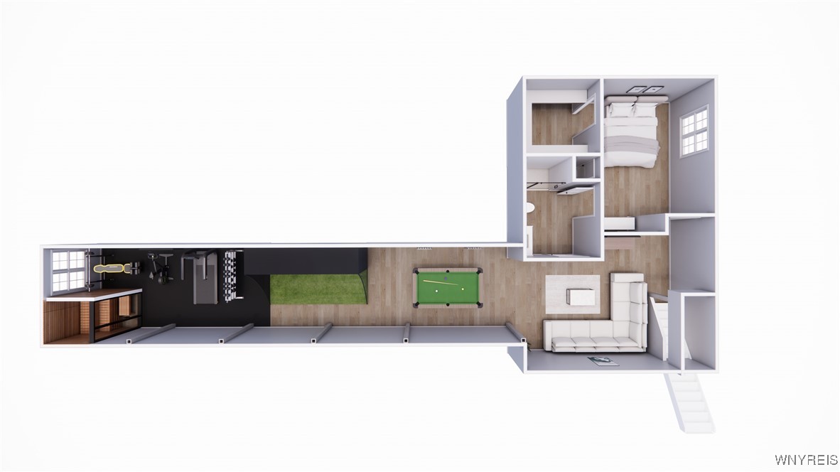 5815 Newhouse Road Clarence, NY 14051 - Photo 36 of 49 Rendering of potential Basement Layout