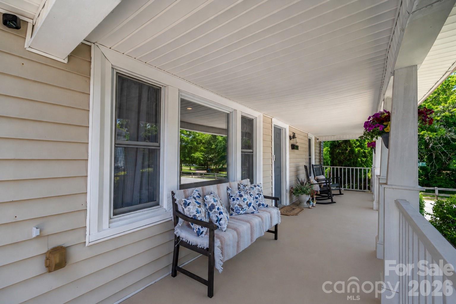 58 Fourth Street Cramerton, NC 28032 - Photo 5 of 44 a balcony with furniture and garden view