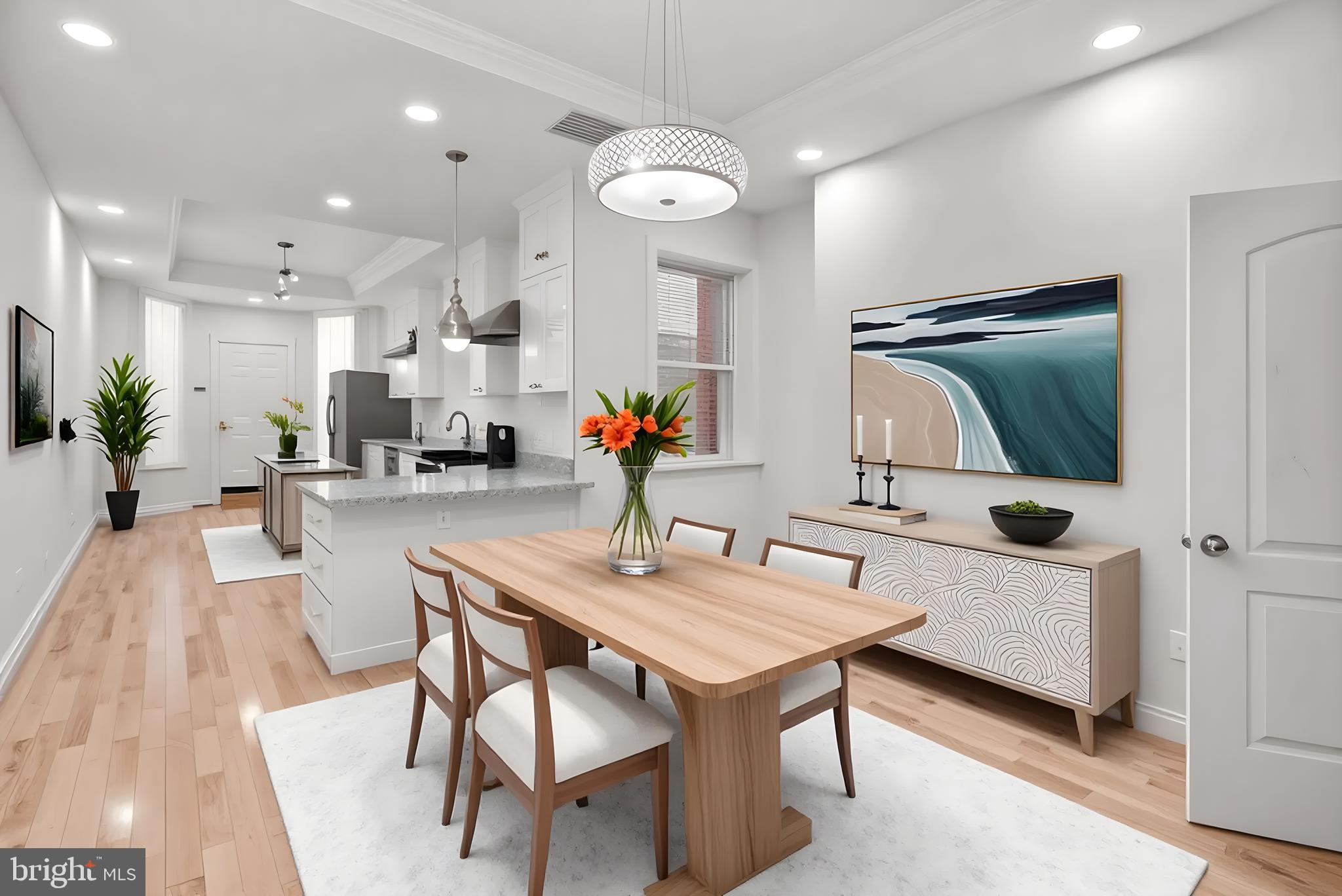 722 Lennox Street Baltimore, MD 21217 - Photo 11 of 52 a living room with furniture and a mirror