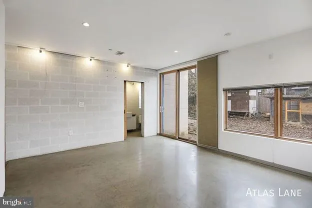 a view of an empty room