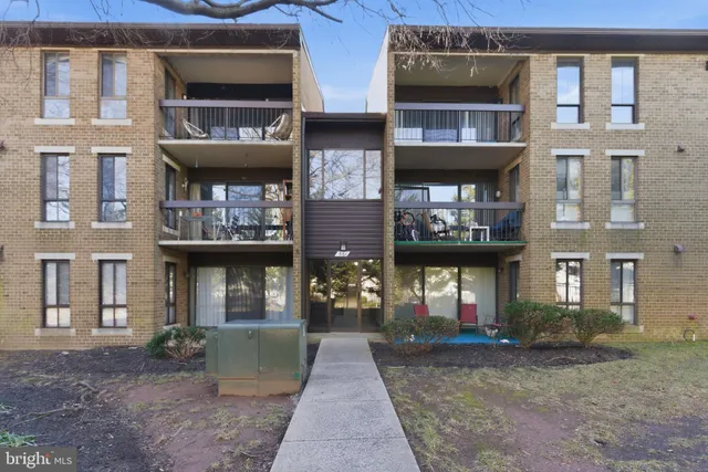 a front view of multiple houses