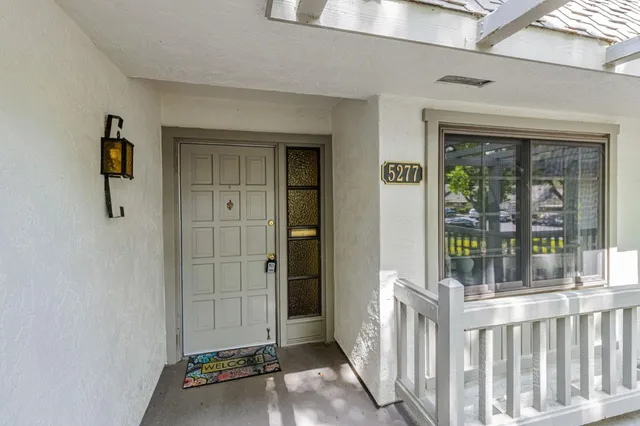 a view of front door and porch