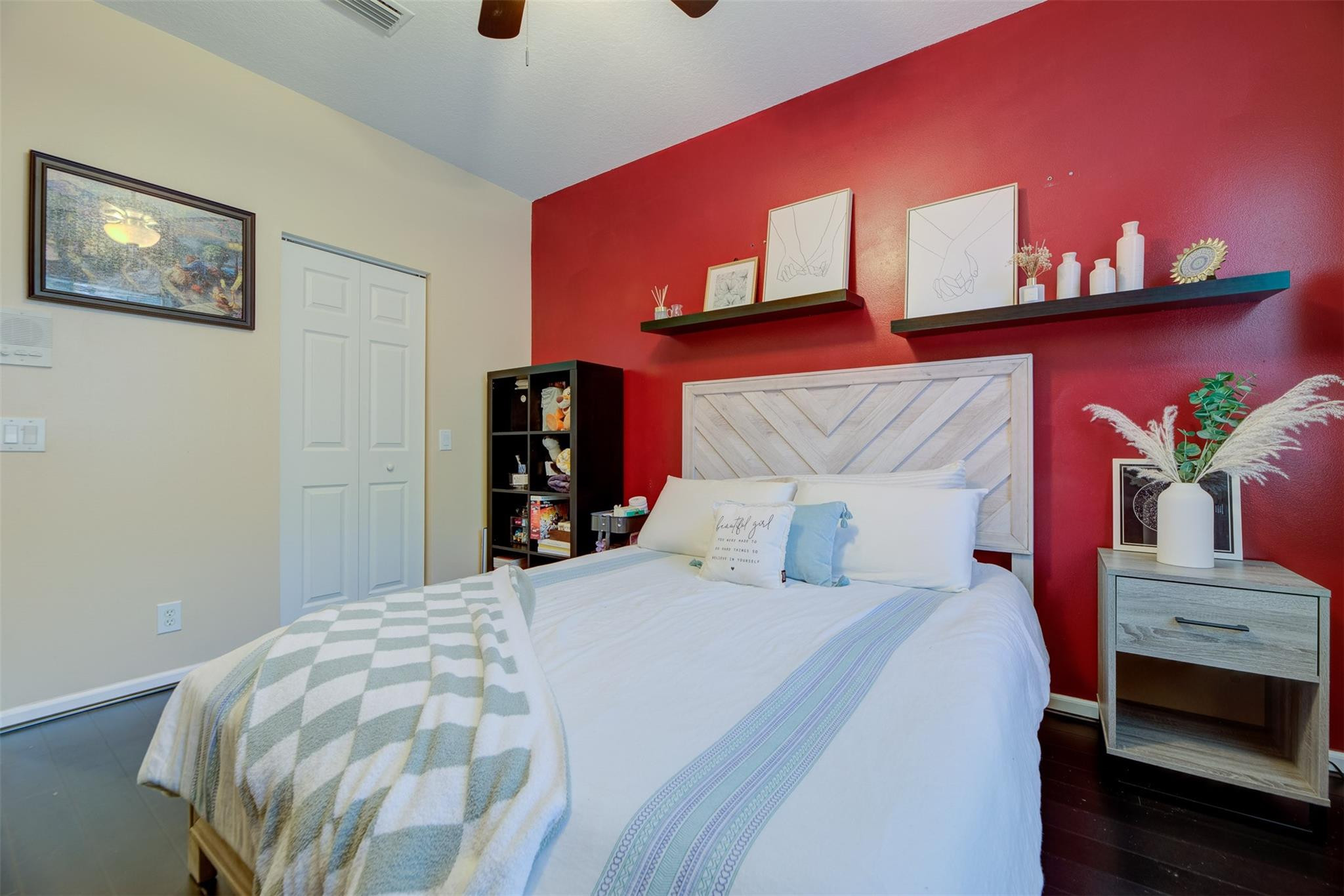 4452 Stone Ridge Way Weston, FL 33331 - Photo 34 of 65 a bed room with a bed and a potted plant