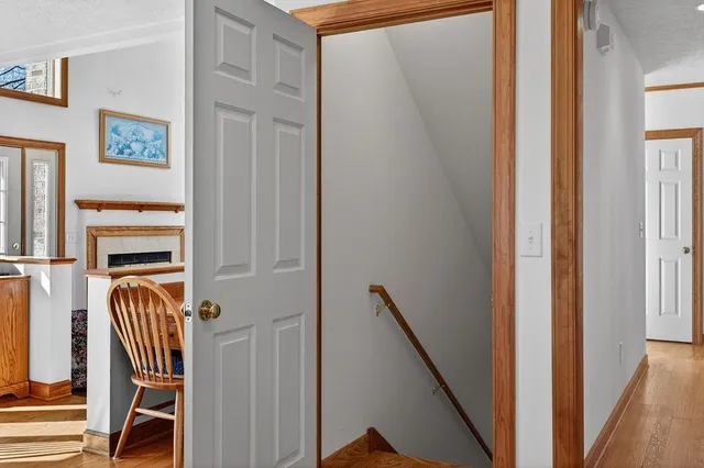 a bathroom with a sink vanity and a mirror