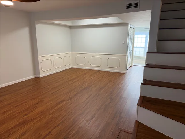 wooden floor in an empty room