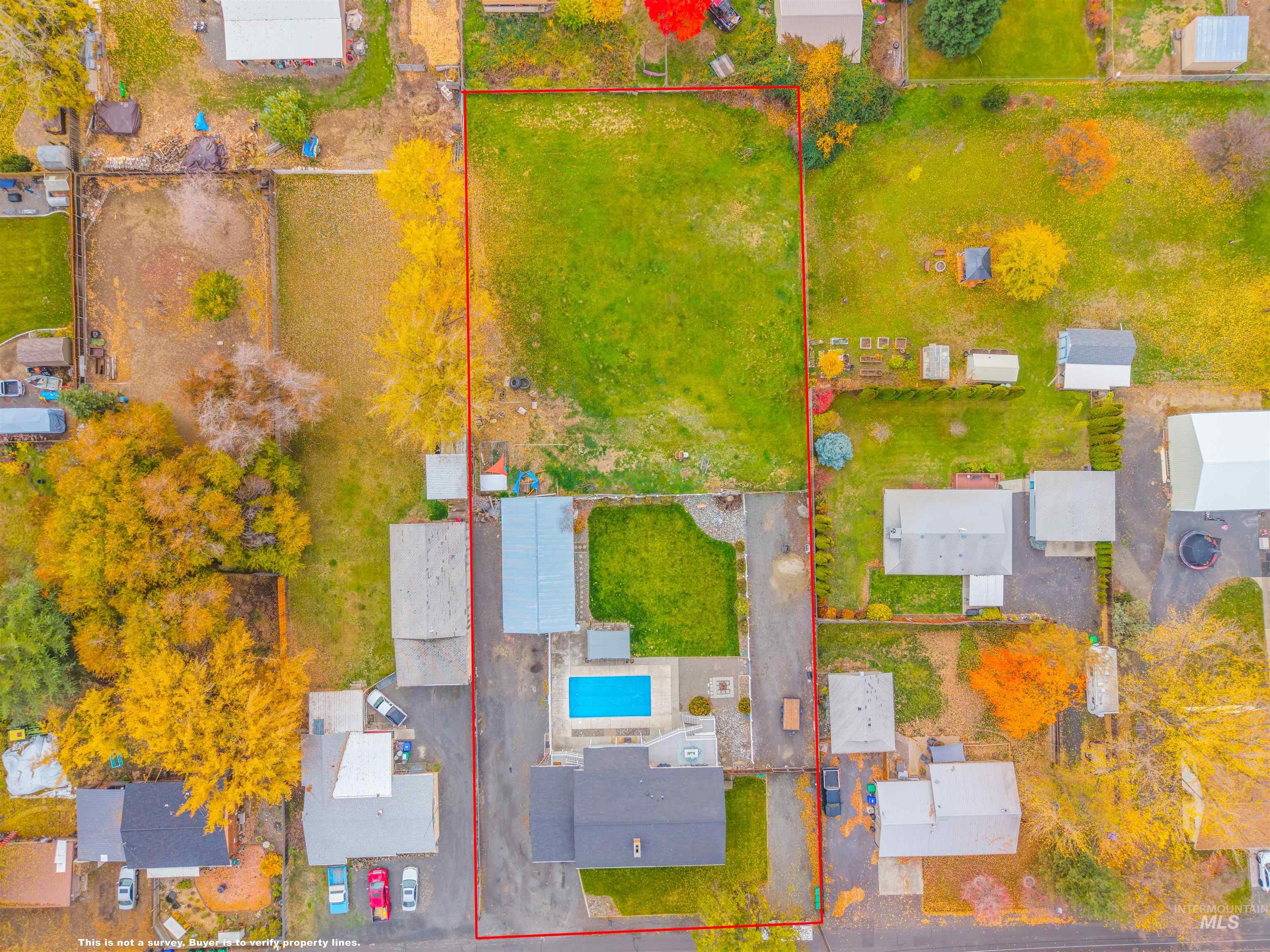1220 Birch Avenue Lewiston, ID 83501 - Photo 42 of 45 Aerial perspective of suburban area featuring property boundaries highlighted