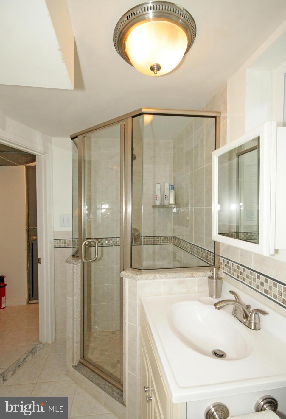 5952 Atteentee Road Springfield, VA 22150 - Photo 22 of 30 a bathroom with a sink and a mirror