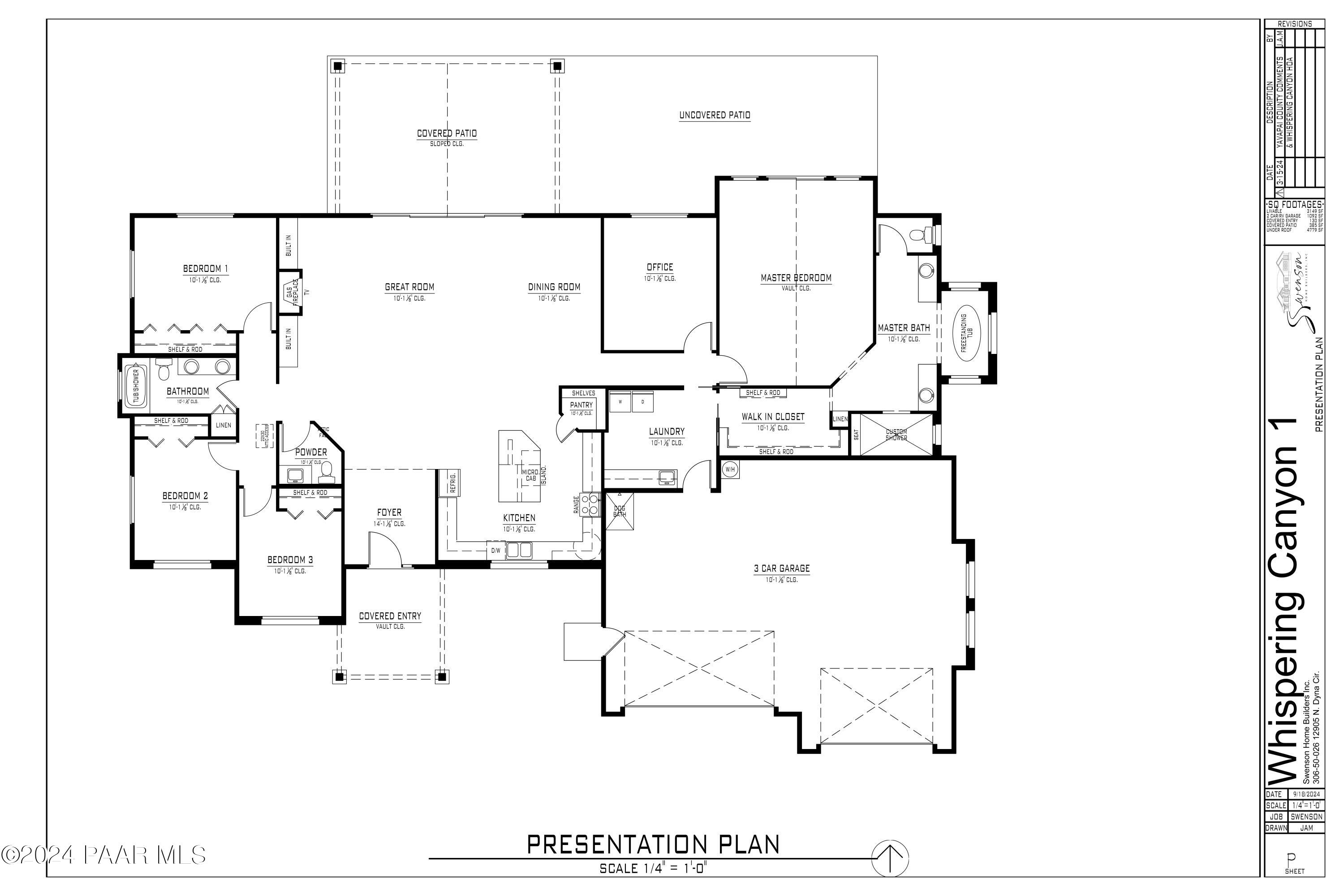 12905 Dyna Circle Prescott, AZ 86305 - Photo 5 of 18 a black and white photo of a living room