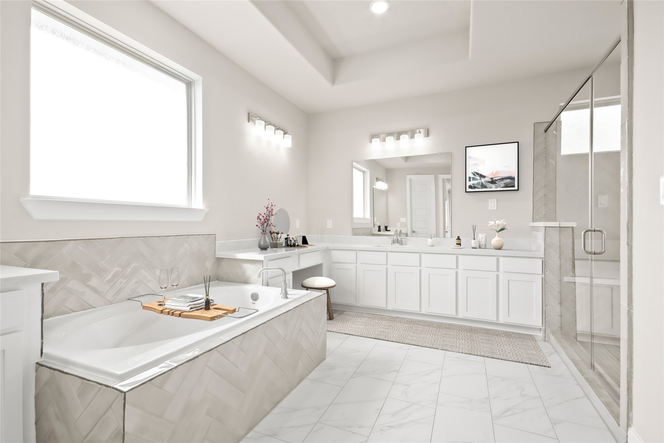 136 Peninsula Point Drive Montgomery, TX 77356 - Photo 16 of 34 Luxurious owner's bath with dual vanities