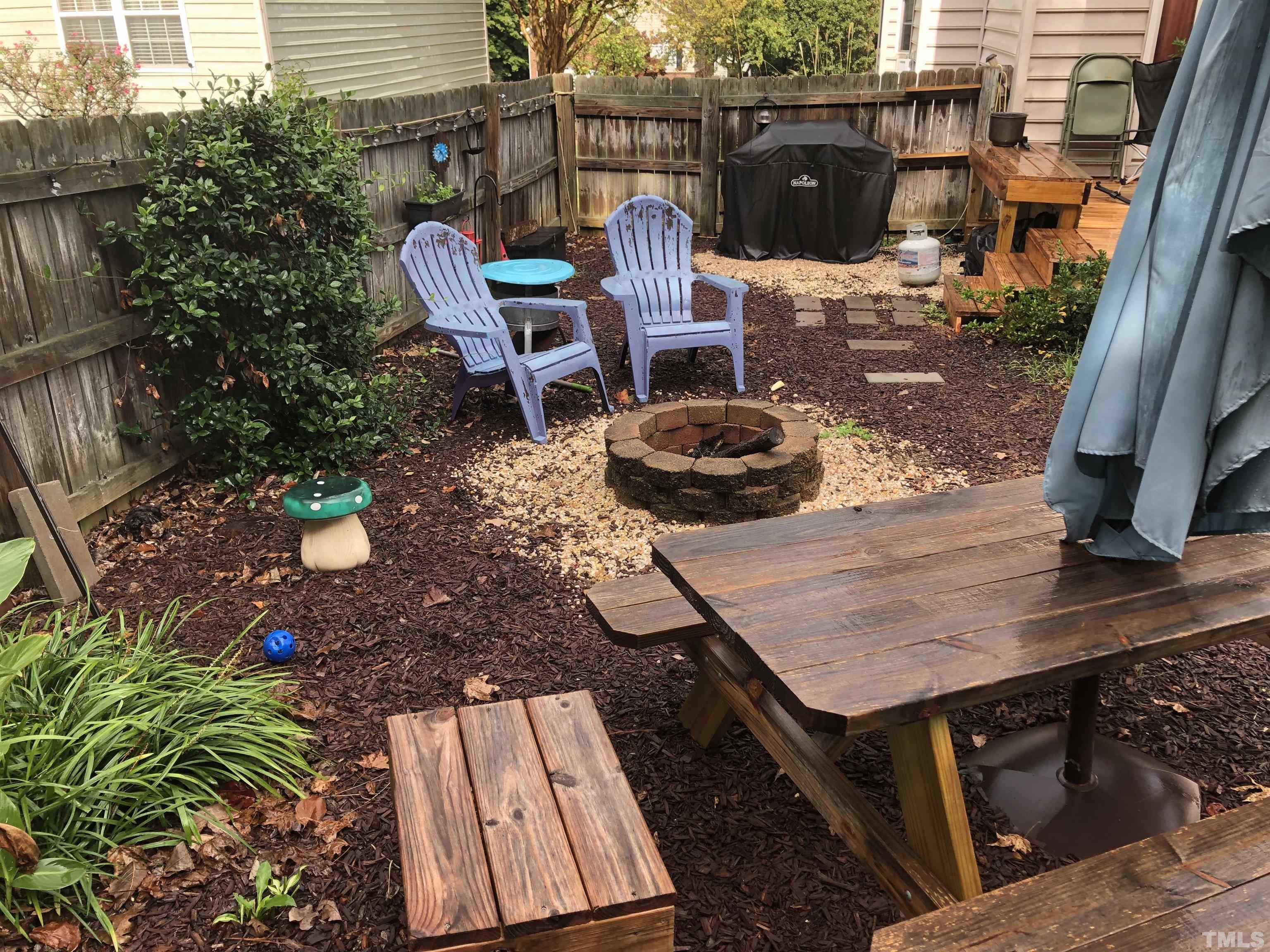 437 Seastone Street Raleigh, NC 27603 - Photo 27 of 30 a view of a chairs and table in patio