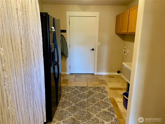 a car parked in a garage