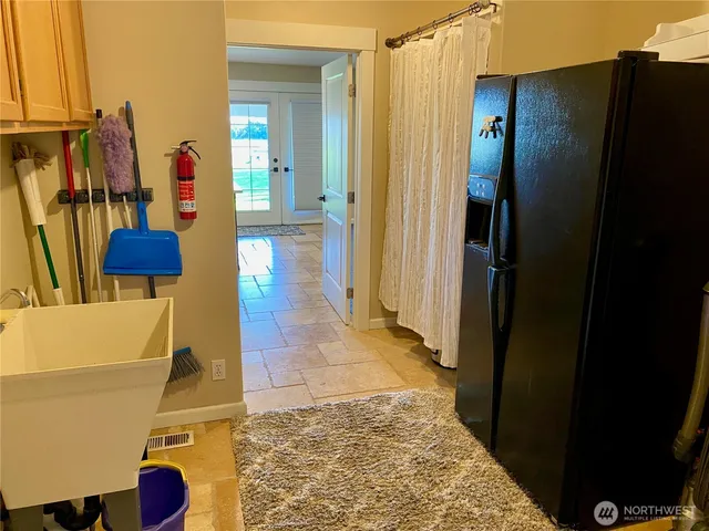 a view of storage and utility room