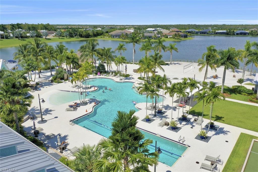 a view of a lake with a mountain view