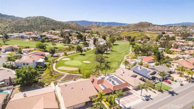 a view of a lake with a mountain