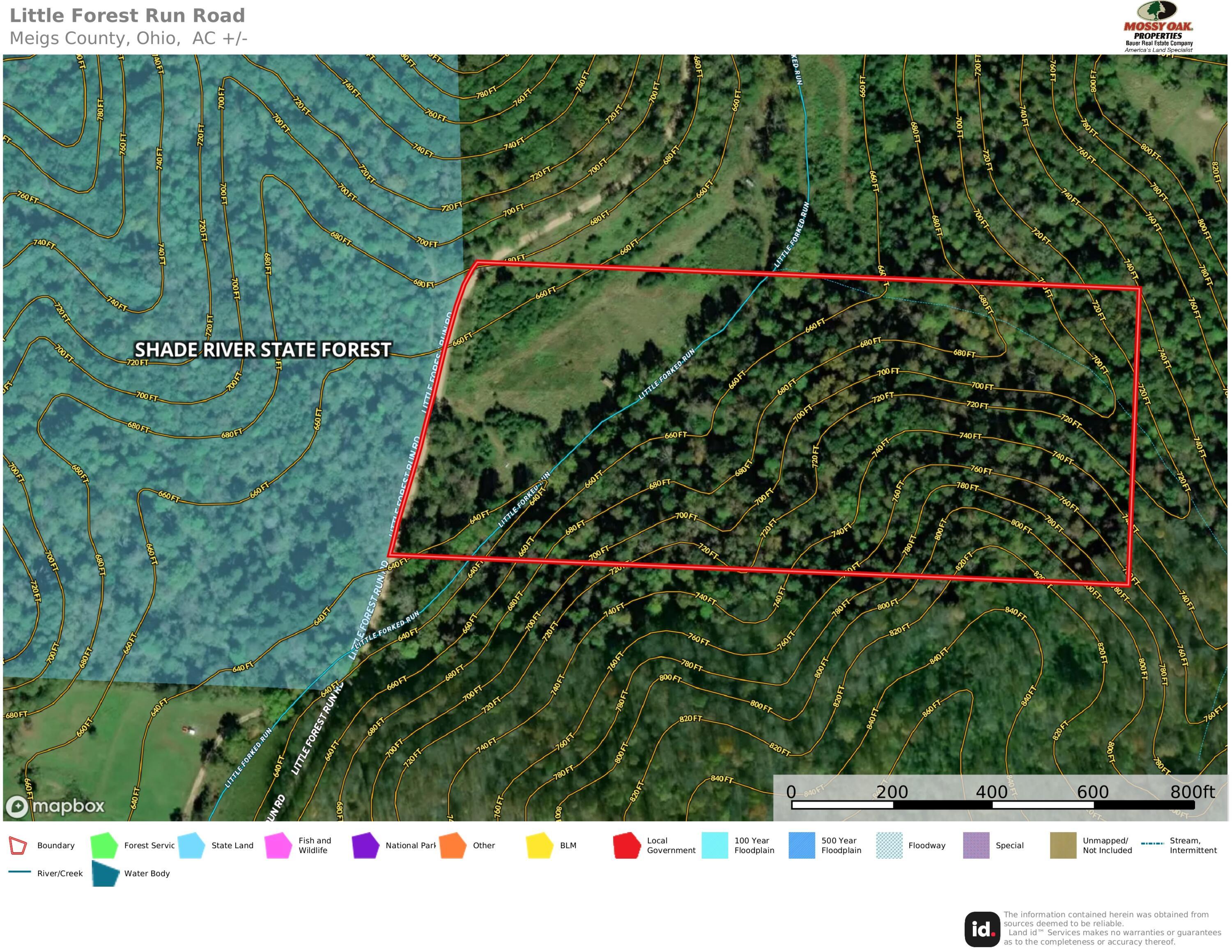 0 Little Forest Run Road Reedsville, OH 45772 - Photo 50 of 50 Little Forest Run Aerial W:Contours