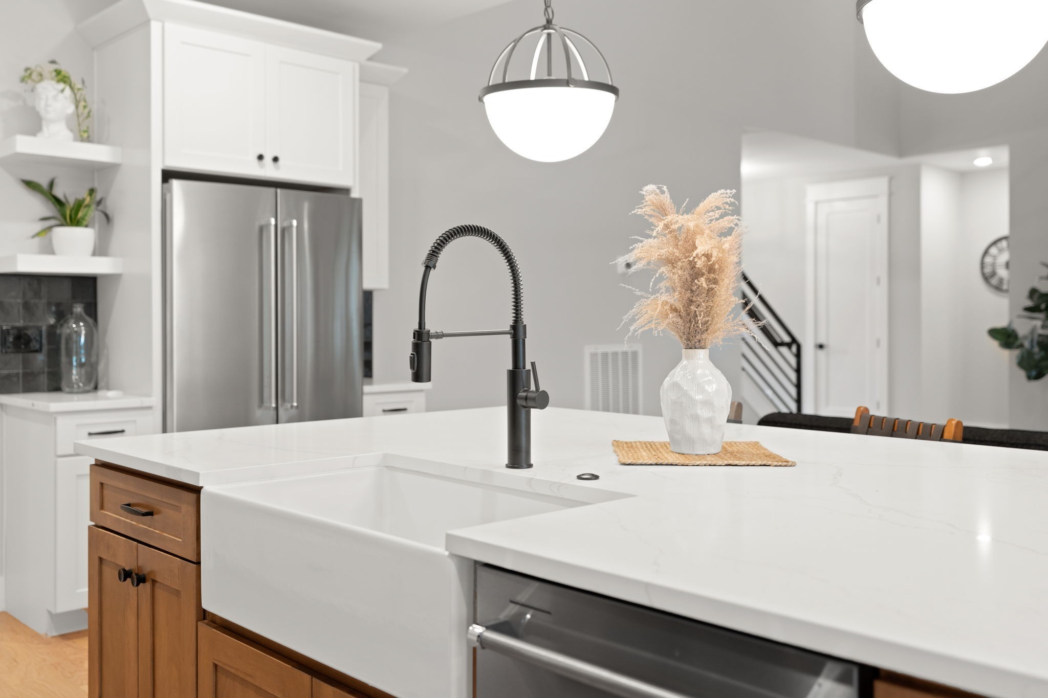 1017 Rucker Lane Murfreesboro, TN 37128 - Photo 20 of 61 a kitchen with a sink and a refrigerator