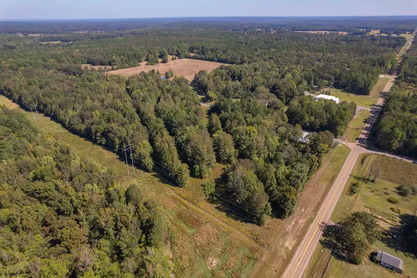 a view of a city with mountain