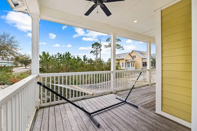 a view of balcony with staircase