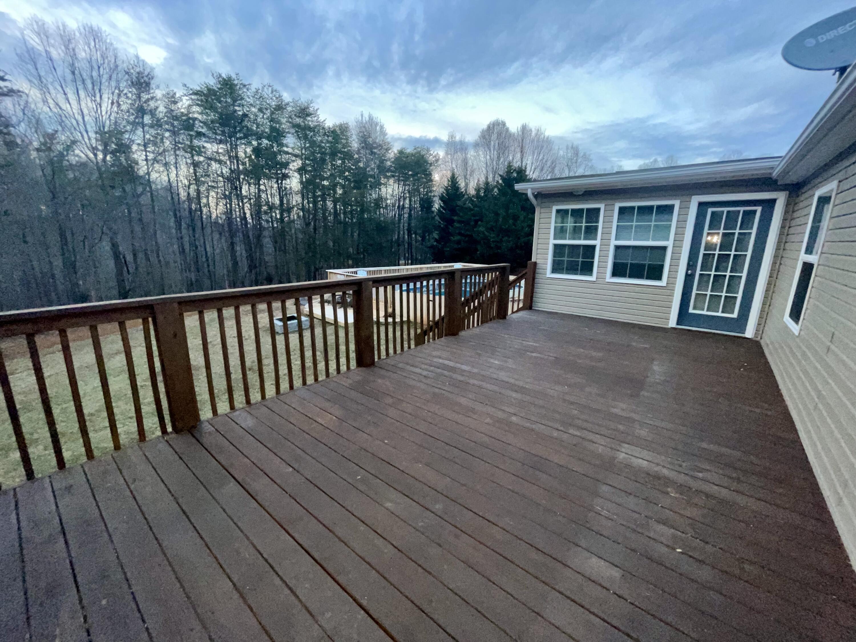 2143 Deep Woods Road Hardy, VA 24101 - Photo 23 of 27 a view of balcony with deck and wooden floor
