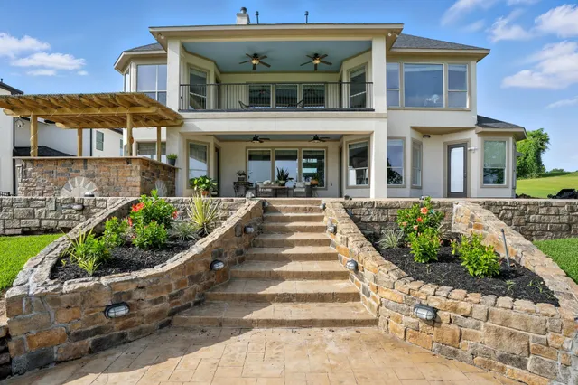 a view of a city with a building in the background