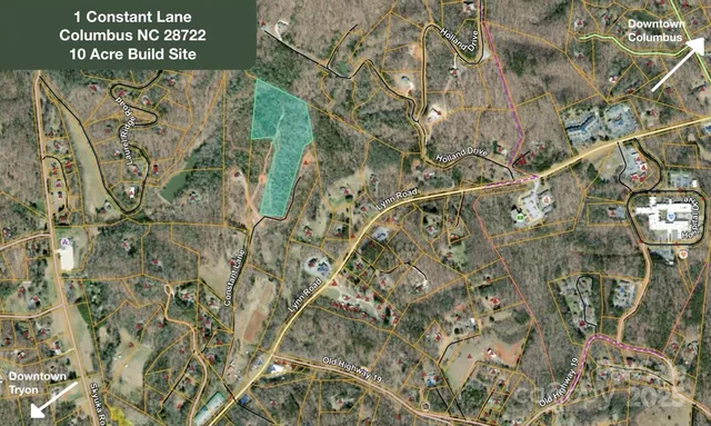 a view of a lush green hillside and a building