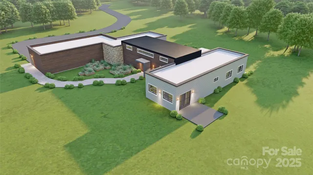 a view of a backyard of the house