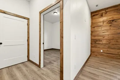 a view of wooden floor