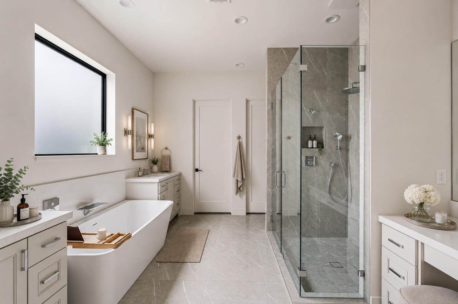 4638 Merwin Street Houston, TX 77027 - Photo 20 of 42 Beautiful tilework and thoughtfully selected designer finishes elevate the space.