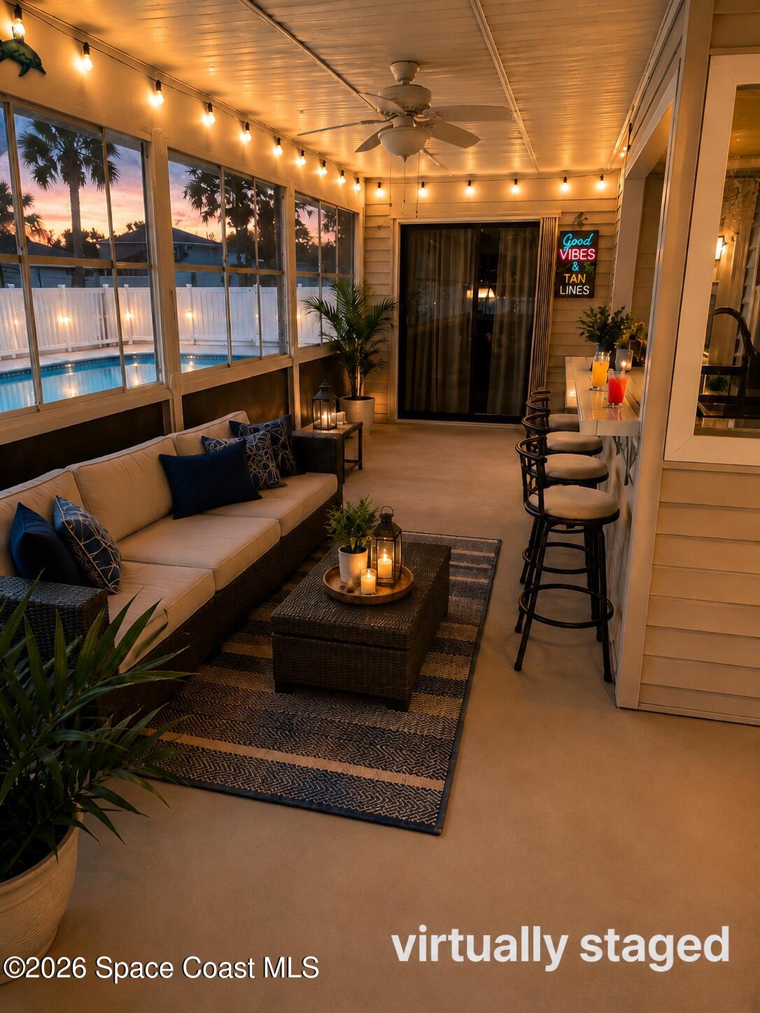 1334 Cherry Hills Road Northeast Palm Bay, FL 32905 - Photo 40 of 58 Enclosed Patio
