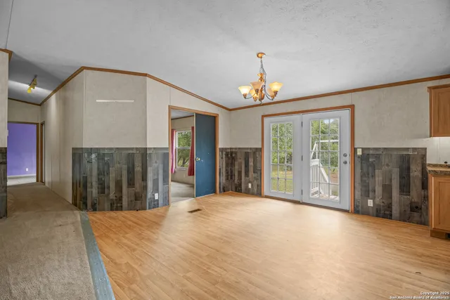 a view of a livingroom with a staircase