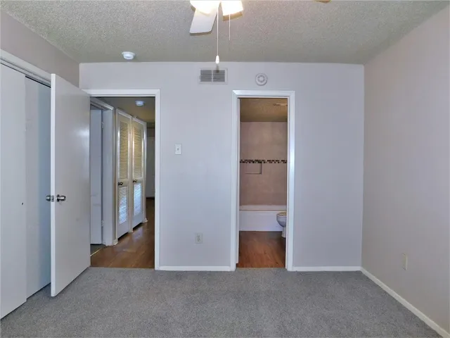 a view of a room with an empty space