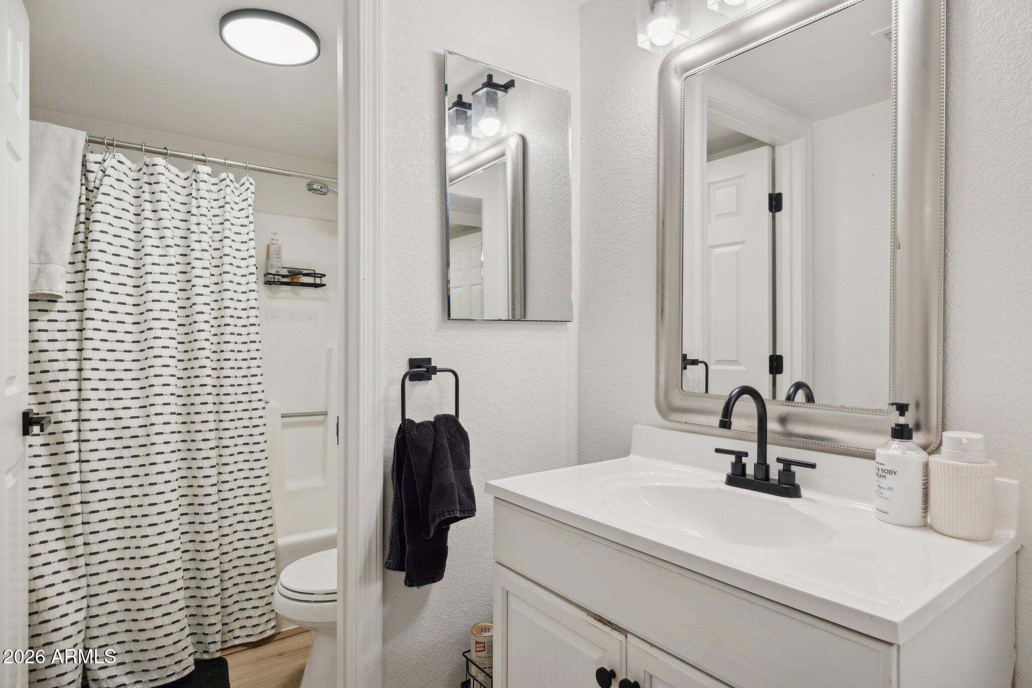 16226 East Fairview Street Gilbert, AZ 85295 - Photo 33 of 59 a bathroom with a sink and mirror