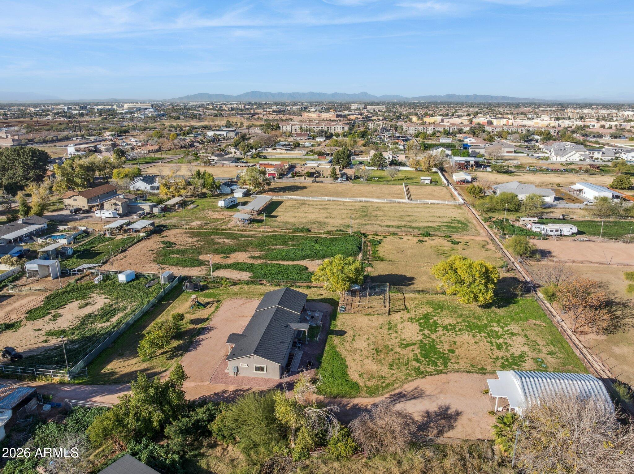 16226 East Fairview Street Gilbert, AZ 85295 - Photo 55 of 59 an aerial view of residential houses with outdoor space