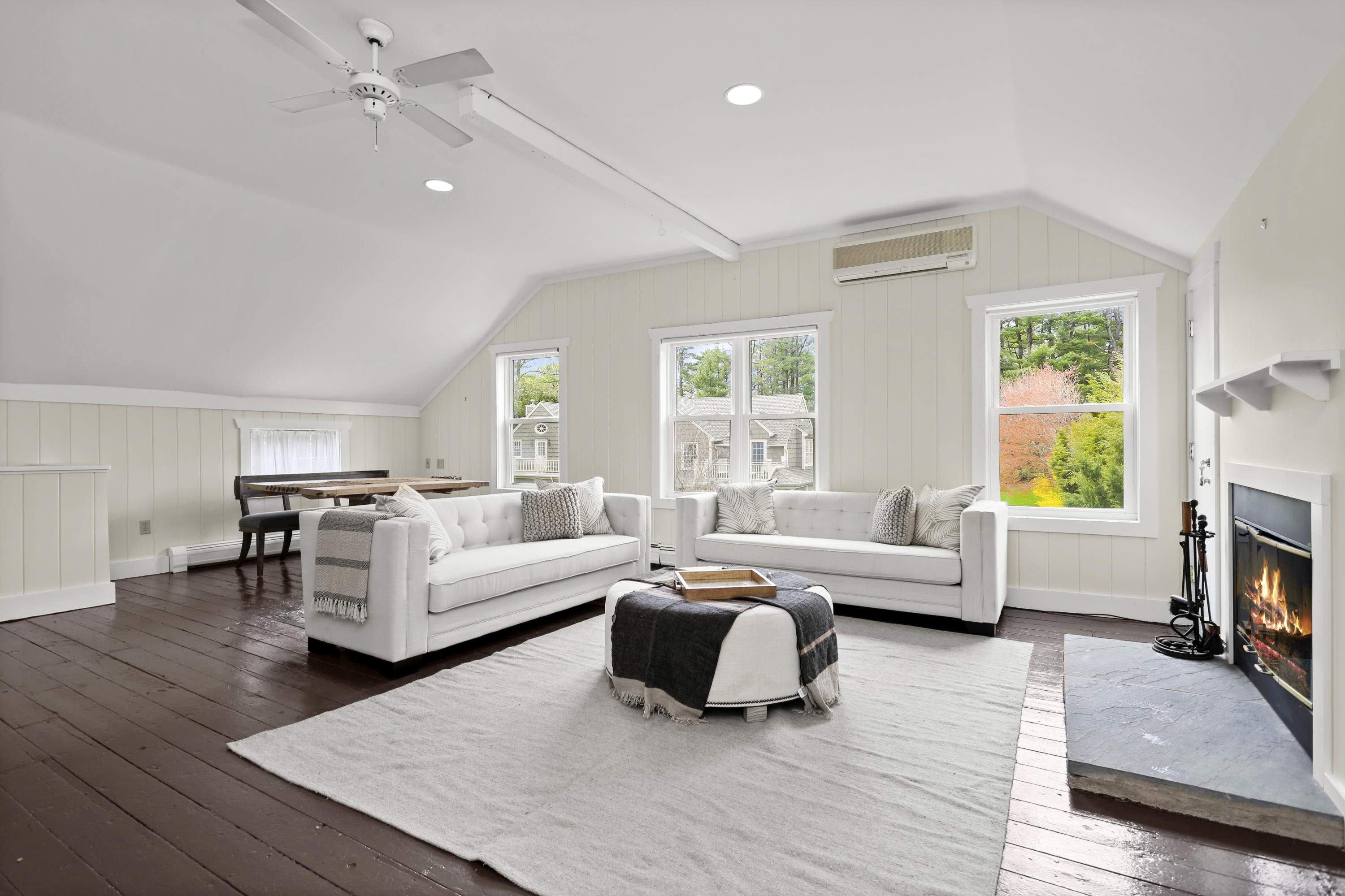 15 Old Farm Road Darien, CT 06820 - Photo 59 of 90 a living room with furniture and a fireplace