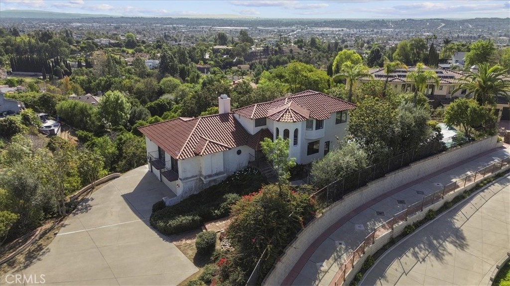 1500 Kashlan Road La Habra Heights, CA 90631 - Photo 13 of 62 an aerial view of a house with a mountain in the background