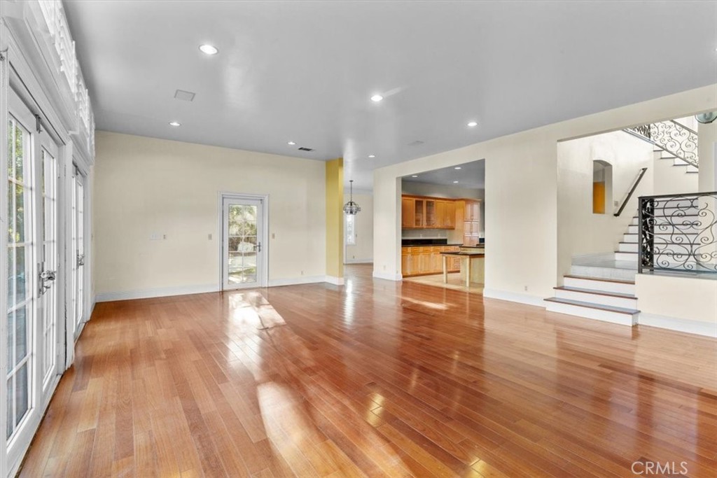 1500 Kashlan Road La Habra Heights, CA 90631 - Photo 26 of 62 a view of a hallway with wooden floor and seating space