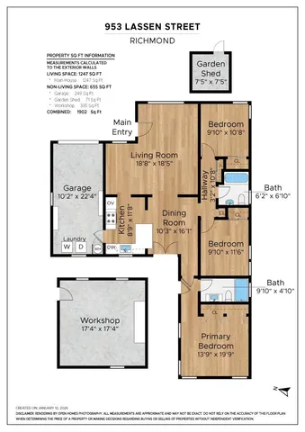 $669,000 | 953 Lassen Street, Richmond, CA 94805