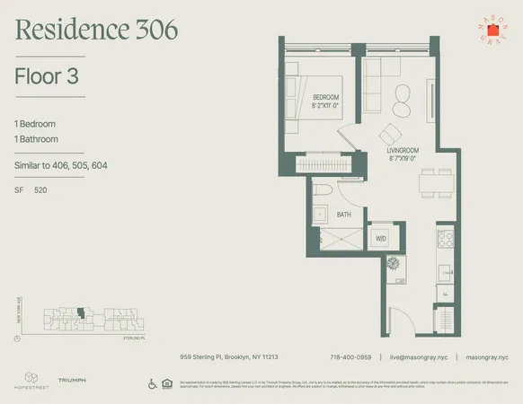 $3,750 | 955 Sterling Place, Unit 604 | Crown Heights