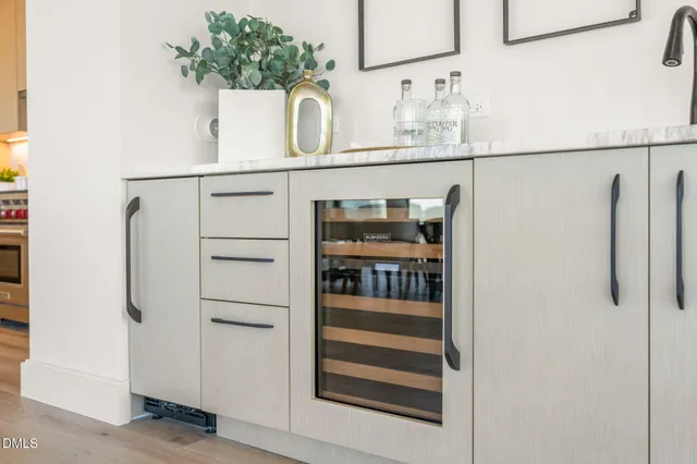 a bathroom with a granite countertop sink mirror and double