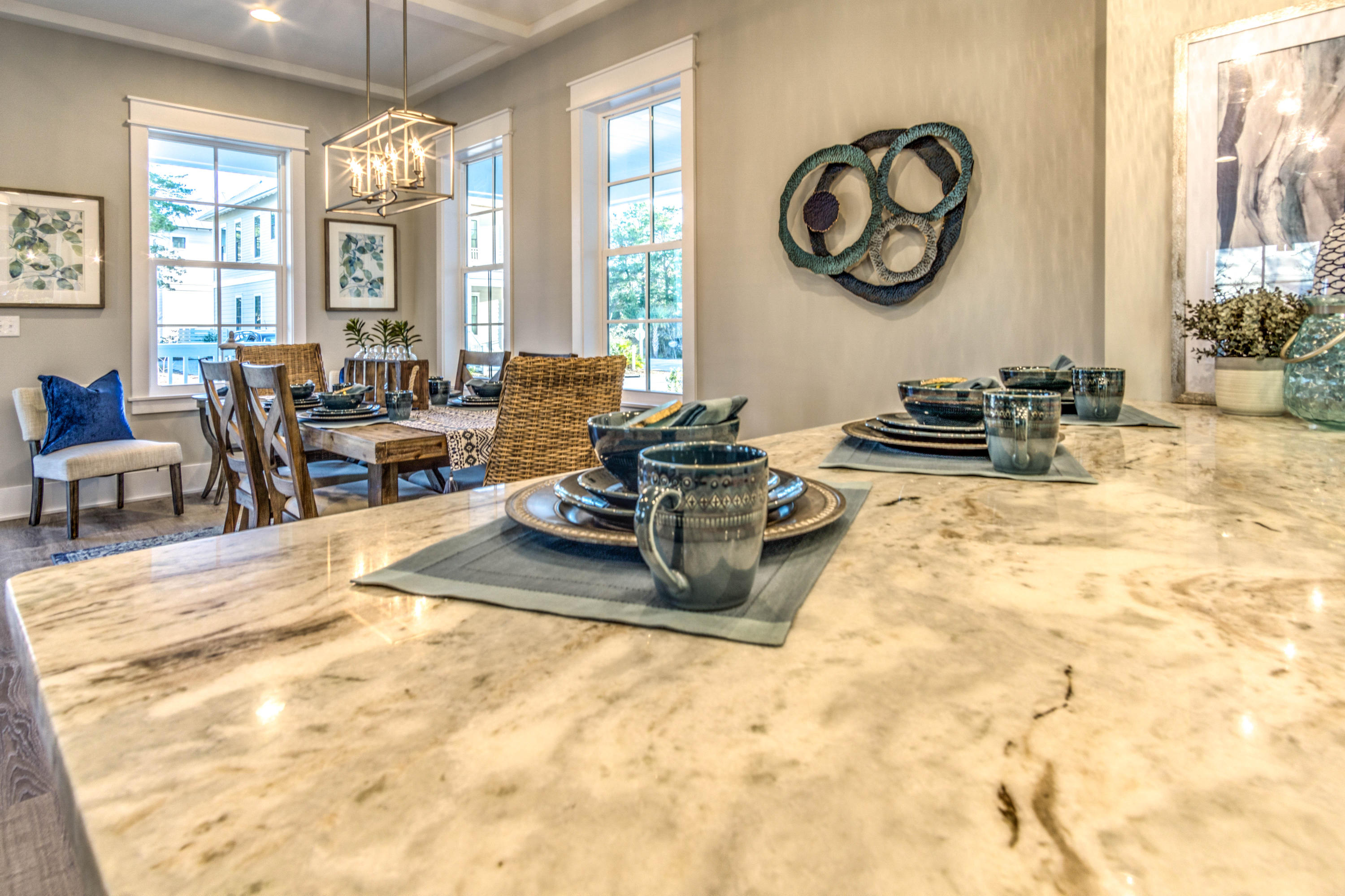 166 Cabana Trail Santa Rosa Beach, FL 32459 - Photo 18 of 62 a living room with furniture a large window and dining table
