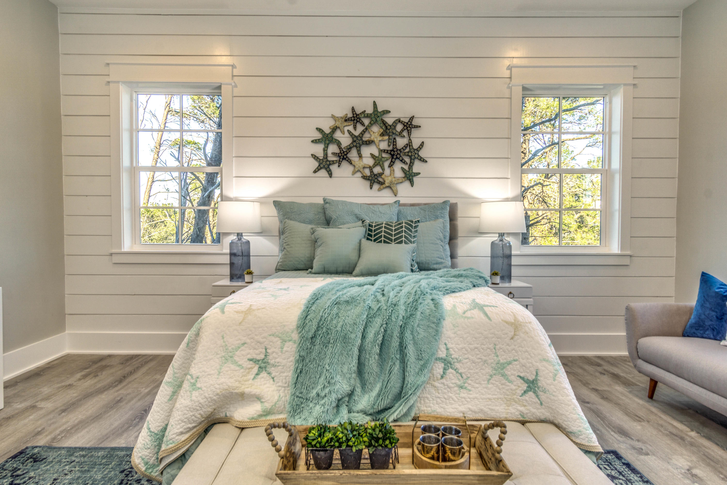 166 Cabana Trail Santa Rosa Beach, FL 32459 - Photo 25 of 62 a bedroom with a bed and a couch