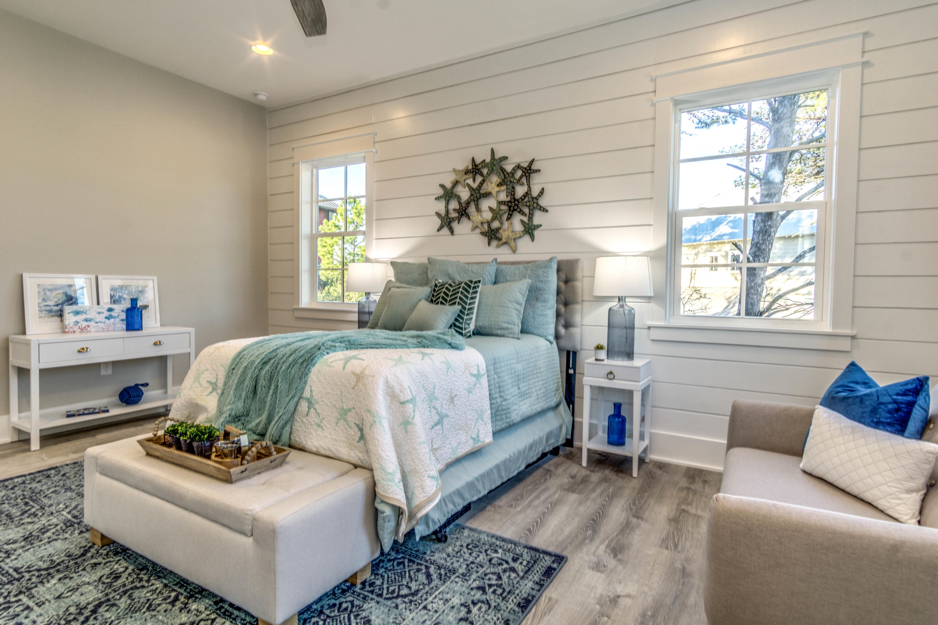 166 Cabana Trail Santa Rosa Beach, FL 32459 - Photo 26 of 62 a bedroom with a bed and a couch