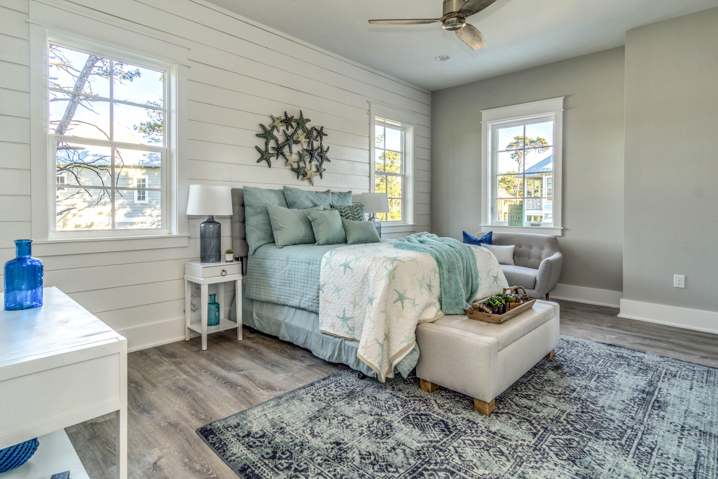 166 Cabana Trail Santa Rosa Beach, FL 32459 - Photo 43 of 62 a bedroom with a bed and a couch
