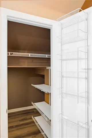 a room with storage and utility