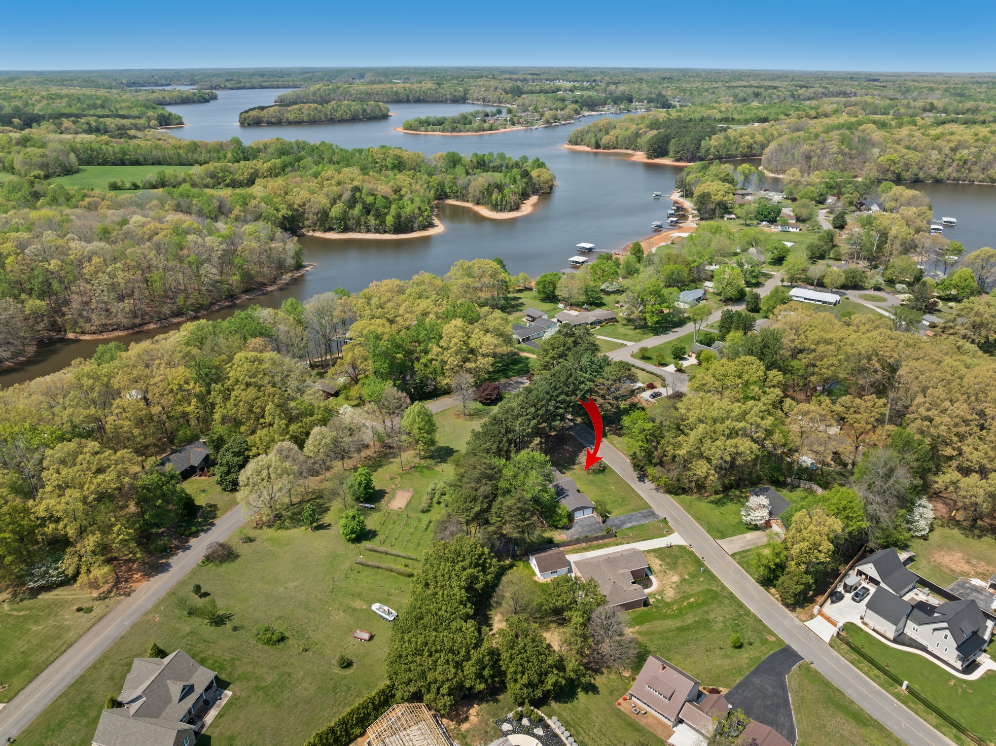 50 Maple Drive Winchester, TN 37398 - Photo 45 of 47 an aerial view of lake and houses with outdoor space