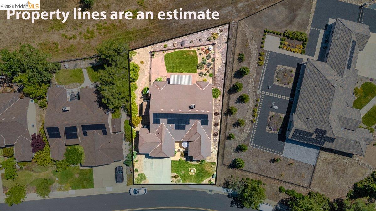 158 Rock Ridge Lane Copperopolis, CA 95228 - Photo 71 of 72 Aerial of estimated properties lines.