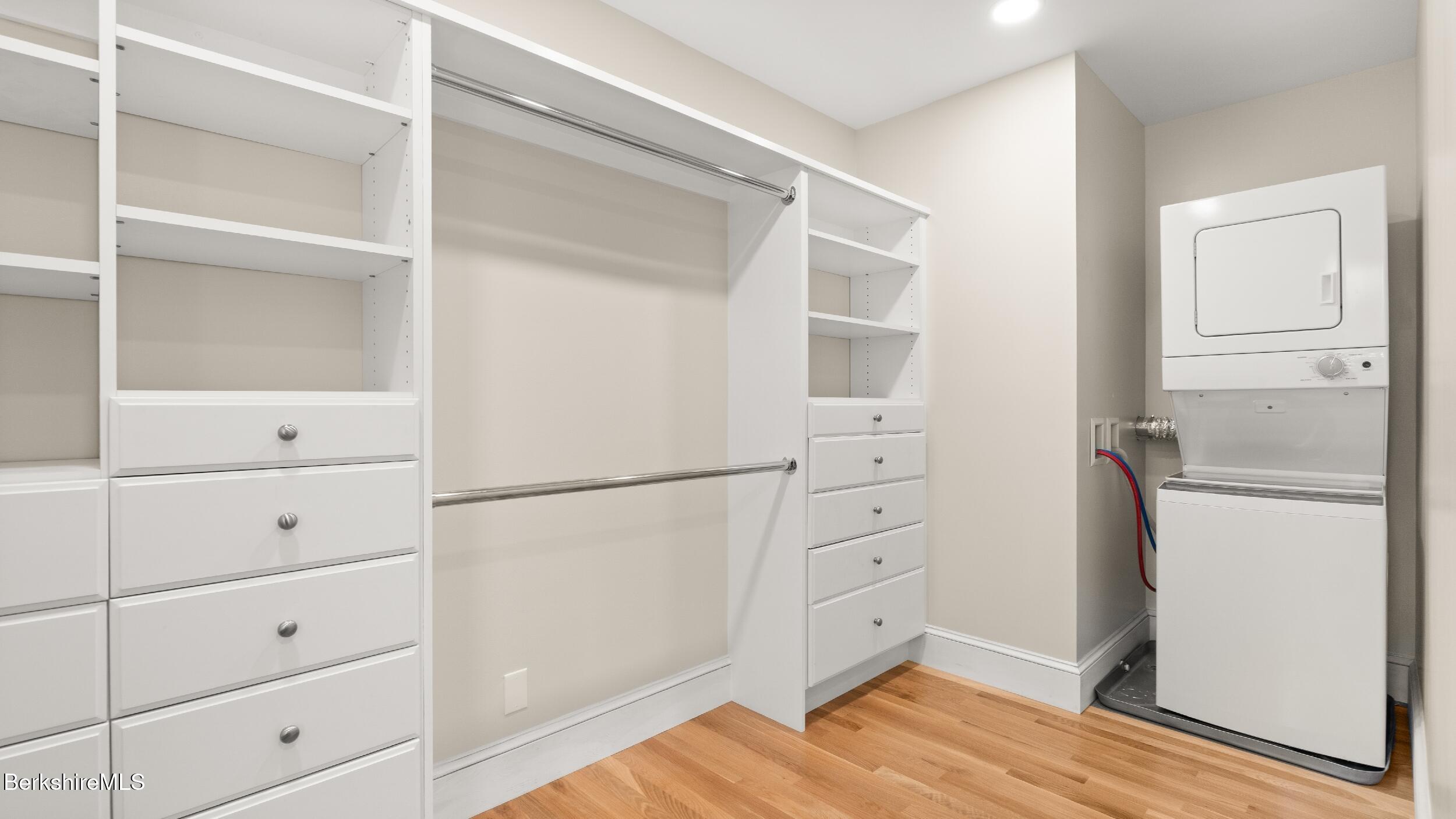 55 Main Street Stockbridge, MA 01262 - Photo 30 of 54 a view of walk in closet with empty racks