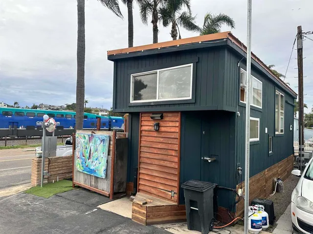 a view of a house with a balcony